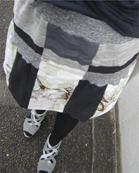 005　PATCHWORK BALLOON SKIRT