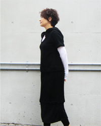 021　PARKER DESIGNED BACK PILE DRESS