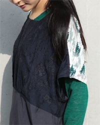 027　TORICOLOR TUNIC DRESS