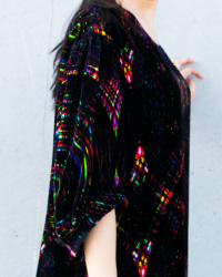 033　VELVET BELL SLEEVES DRESS