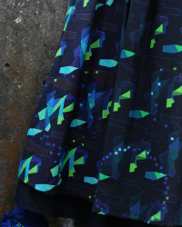 040　FROZEN GRAPES DUAL HEMS SKIRT