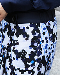 049　FOXES KEYSTONE SPECIES PRINT JERSEY SKIRT