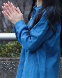 054　 TINY COLLAR STANDERD SHORT SHIRT 